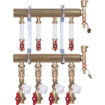 Vodovodní potrubí Rozdělovač Giacomini s měřením spotřeby, 5/4˝x 3/4˝/6