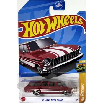 autíčko HOT WHEELS - '64 Chevy Nova Wagon Burgundy (E7)