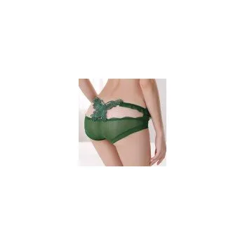 Dámské erotické prádlo Sexy průsvitné kalhotky s motýlkem 2012 Barva Zelená tmavá bdsm-bondage-shop 08595729734050 8595729734050 Sexy průsvitné kalhotky s motýlkem