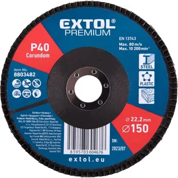Brusný kotouč EXTOL PREMIUM Kotouč lamelový šikmý korundový 150mm P40 8803482