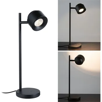 Lampička PAULMANN LED stolní lampa 3-krokové-stmívatelné Puric Pane 2700K 5,5W černá - PAULMANN P 79777