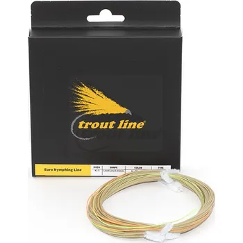Troutline Euro Nymphing Line Light Olive with Orange/Green Tip