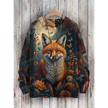 Dámský svetr Svetr s potiskem drak a zvířata 3D CS436 Velikost: L, Barva (Varianta): Svetr 9