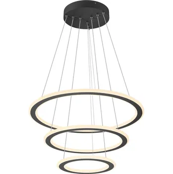 SLV - BIG WHITE ONE FLAT závěsné svítidlo, triple, 300 cm, 2700/3000 K, DALI 2, Touch, černá - BIG WHITE (SLV) LA 1007701