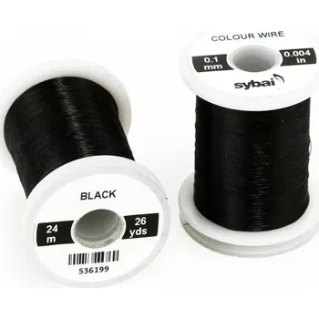 Barevný drátek Sybai Colour Wire Black 0,1mm