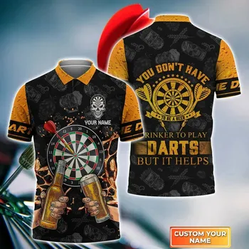 Dámské tričko Tričko polo pro tým Darts 3D potisk vlastní jméno 3D CS500 Velikost: 3XL, Barva (Varianta): Polo Shirt 4