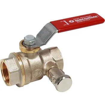 Ventil Kohout kulový Giacomini červená páčka, 1/2˝