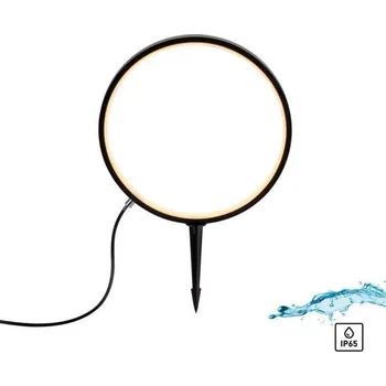Venkovní osvětlení JUSTLIGHT ZIRKULU LED venkovní svítidlo se zápichem průměr 32cm černá IP65 s časovačem do zahrady 3000K - JUST LIGHT LD 19510-18