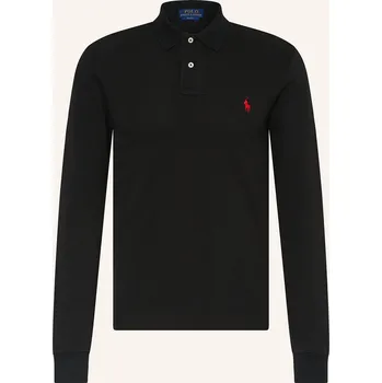 Pánská košile Polo Ralph Lauren Pánská Polokošile Z Piké Slim Fit, černá, L
