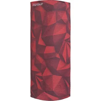 Nákrčník Silvini unisex nákrčník UA1730 motivo, merlot-cloud