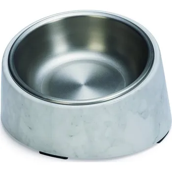 miska pro kočku Designed by Lotte Vita Designová miska pro kočky Vzor bílý mramor 160 ml