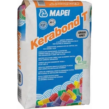 Průmyslové lepidlo MAPEI KERABOND T bílý - Cement. lepidlo se sníženým vertik. skluzem pro ker. obklady 25kg