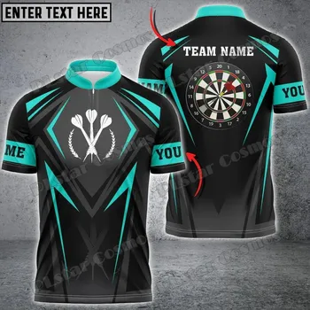 Polo košile pro hráče Darts s vlastním jménem 3D CS474 Velikost: 2XL, Barva (Varianta): Zip Polo košile 5