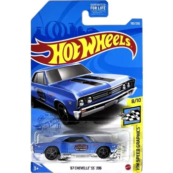 autíčko HOT WHEELS - '67 Chevelle SS 396 Blue (E7)