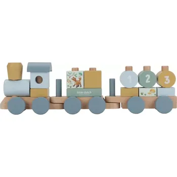 Dřevěná hračka Little Dutch Vláček dřevěný Forest Friends (7254LD)