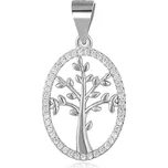 Stříbrný přívěsek strom života se zirkony