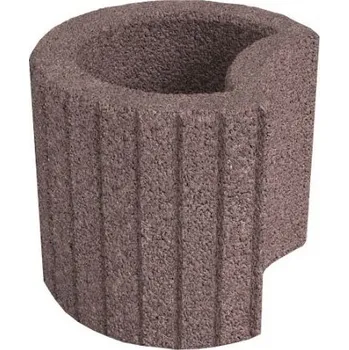 Venkovní dlažba DITON Svahová tvárnice DELTA malá hnědá