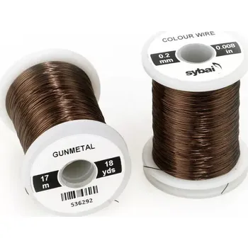 Barevný drátek Sybai Colour Wire Gunmetal 0,2mm
