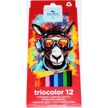 Pastelka Školní pastelky 12 kusů trojhranné Koh i noor