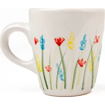 Termohrnek Domov Sv. Anežky Keramický hrnek s podšálkem z Domova Sv. Anežky Vzor: Louka