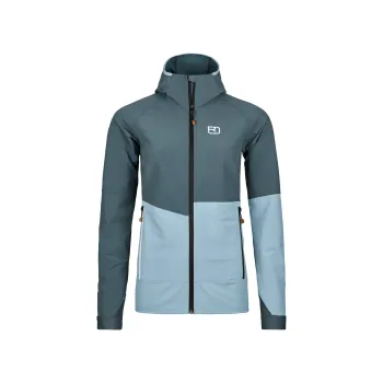 Ortovox Punta Berrino Hooded Jacket W dark arctic grey L; Šedá bunda + DÁREK DLE VÝBĚRU!