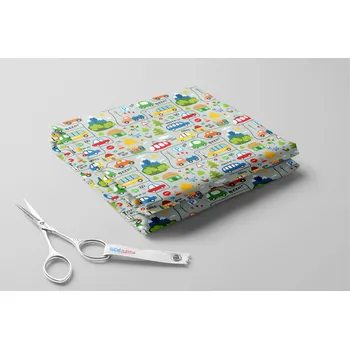 Softshell letní, Auta a zvířátka Barva: Modrá