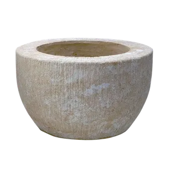 Zahradní dekorace Malý pemrlovaný květináč 7 kg