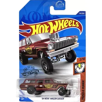 HOT WHEELS - '64 Nova Wagon Gasser Burgundy (E7)