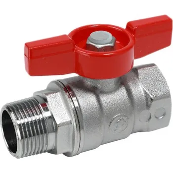 Ventil Kohout kulový Giacomini červený motýl, 1/4˝