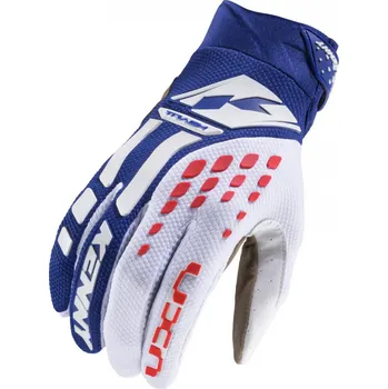 Cyklistické rukavice KENNY RACING RUKAVICE CROSS/ENDURO MODEL TRACK NAVY/RED BARVA MODRÁ/ČERVENÁ/BÍLÁ VELIKOST XL