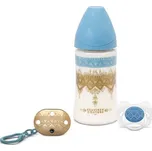 SUAVINEX HC GOLD SET LÁHEV 270 ml + DUDLÍK 0-4m + KLIP Varianta: PREMIUM SET 270 ml 3P+ KLIP+ DUDLÍK 0-4m - MODRÝ