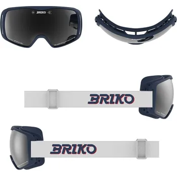 Briko ZENITH WHITE BLUE PICKLED SM2 lyžařské brýle