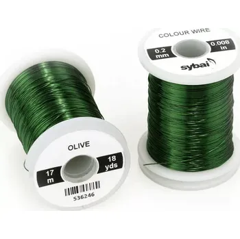 Barevný drátek Sybai Colour Wire Olive 0,2mm