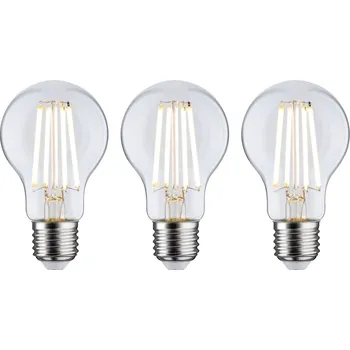 PAULMANN Eco-Line Filament 230V LED žárovka E27 3ks-sada 3x4W 3000K čirá - PAULMANN P 29132