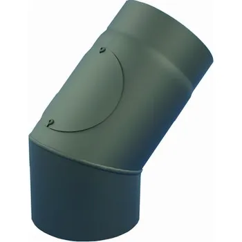 Kouřovod Koleno kouřové pr. 120 / 45 st. s čistícím otvorem