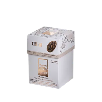 Čokoláda Bonboniéra gurmánských dražé kakaové boby v hořké čokoládě Chuao AtelieR 100 g