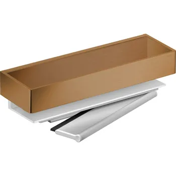 Drátěná police Košík do sprchy Keuco Edition 11, stříbrně eloxovaný hliník/bronz kartáčovaný