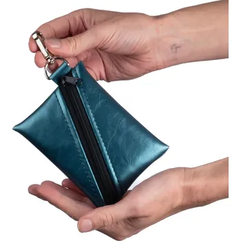 Peněženka Dámská peněženka na mince - metalicky modrá