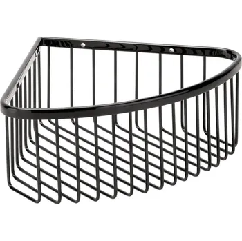 Drátěná police Polička do sprchy Bemeta Graphit rohová grafit