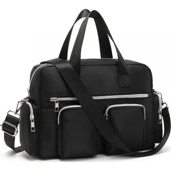 Cestovní taška Černá zipová univerzální cestovní taška Eryon