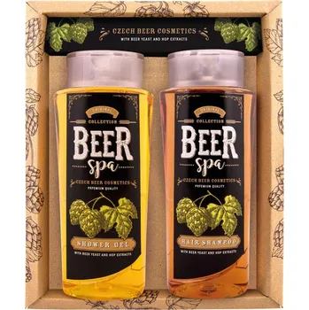 Kosmetická sada Bohemia Gifts Beer Spa pivní kosmetická sada gel 250 ml a šampon 250 ml