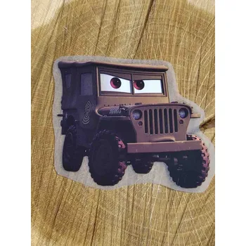 Textilní nažehlovací páska Nažehlovací obrázky hnědý náklaďák