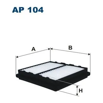 Autodíl Vzduchový filtr FILTRON AP 104