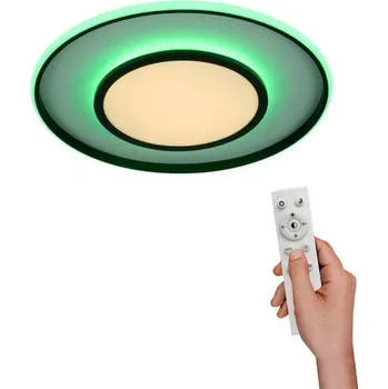 JUSTLIGHT ARENDA LED stropní svítidlo, černá, stmívatelné, dálkový ovladač, paměť RGB+2700-5000K - LEUCHTEN DIREKT / JUST LIGHT LD 11627-18