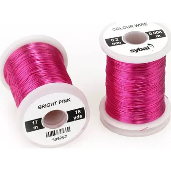 Barevný drátek Sybai Colour Wire Bright Pink 0,2mm