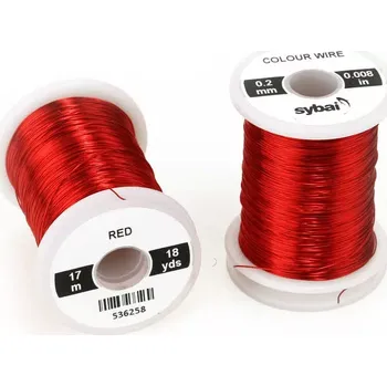 Barevný drátek Sybai Colour Wire Red 0,2mm