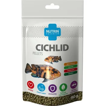 Krmivo pro rybičky NUTRIN Aquarium Cichlid Pellets 90g