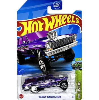 autíčko HOT WHEELS - '64 Nova Wagon Gasser Violet (E7)