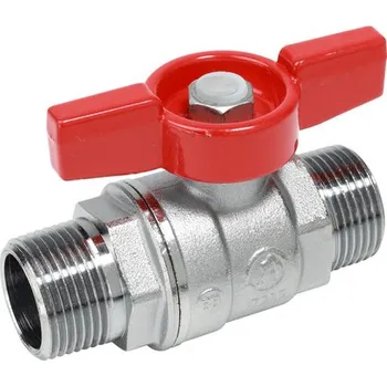 Ventil Kohout kulový Giacomini červený motýl, 3/8˝