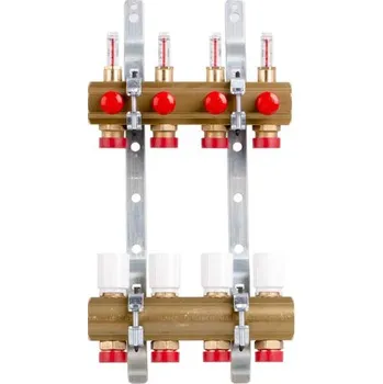 Instalatérský materiál Sestava rozdělovač+sběrač Giacomini, 1˝ x 18/4
